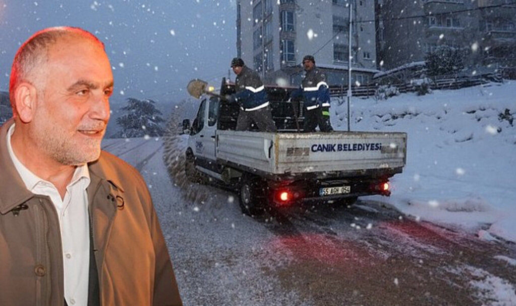 Canik'te Karla Mücadeleye Tam Not!