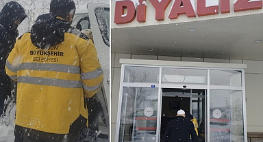 Kar Nedeniyle Diyalize Gidemeyen Hastayı Büyükşehir Ulaştırdı!