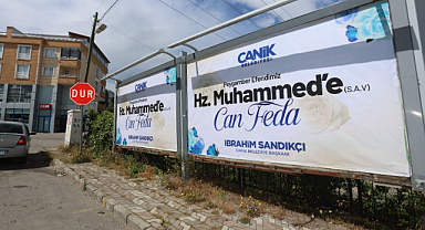 Canik'ten Peygambere Yapılan Hakarete Tepki! Hz. Muhammed'e Can Feda!