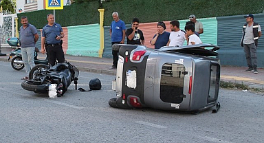 Samsun’da Elektrikli Bisiklet ile Motosiklet Çarpıştı! 2 Yaralı…