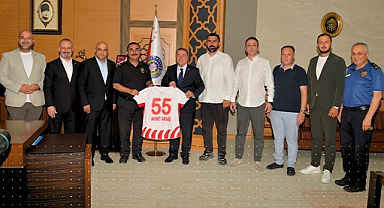 Samsunspor’dan Emniyet Müdürü Arıbaş’a Ziyaret!