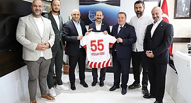 Samsunspor Yönetiminden İl Spor Müdürü Dereci'ye Ziyaret! Samsun Sporuna Destek Vurgusu...