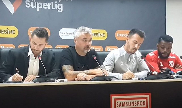Samsunspor Teknik Direktörü Reis ve Futbolcu Ntcham Soruları Cevapladı!