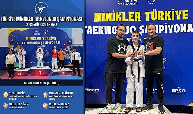 İlkadım Belediyesporlu Yusuf Demir Türkiye Şampiyonu!