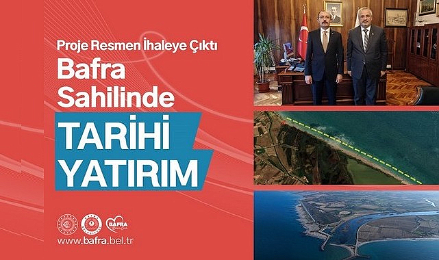 Bafra Sahilindeki Tarihi Yatırım İhaleye Çıktı!