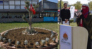 OMÜ’de Filistin İçin ‘Zeytin Ağacı’ Anıtı Dikildi!