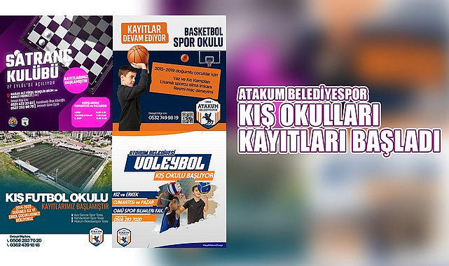 ‘Atakum Belediyespor Kış Okulları’ Kayıtları Başladı!