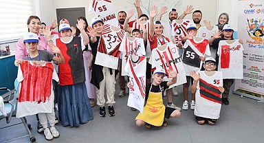 Canikli Özel Öğrenciler Tasarladı, Samsunsporlu Futbolcular Sahada Yerini Aldı!
