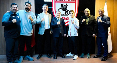 Samsunspor'dan Avrupa Şampiyonu Sporcusuya Ödül!