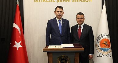 Başkan Doğan Bakan Kurum’u Makamında Ağırladı!