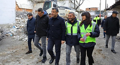 Başkan Doğan’dan Gülsan’da İnceleme! 2 Ayda Yıkımlar Tamamlanacak...