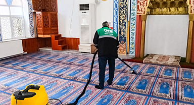 Canik'te Camiler Dip Köşe Temizleniyor!