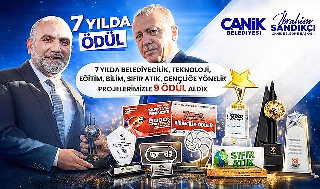 Canik Belediyesi’ne 9 Ayrı Ödül!