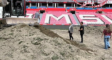 Samsun 19 Mayıs Stadyumunda Çalışmalar Tüm Hızıyla Sürüyor!