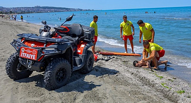 Samsun Sahilinde Nefes Kesen Tatbikat!